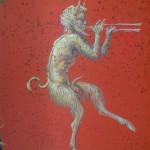 Pan Figure on Cabinet in Pompeian Style, Carlo Marchiori (Photo P.F. Sommerfeldt, 2012)