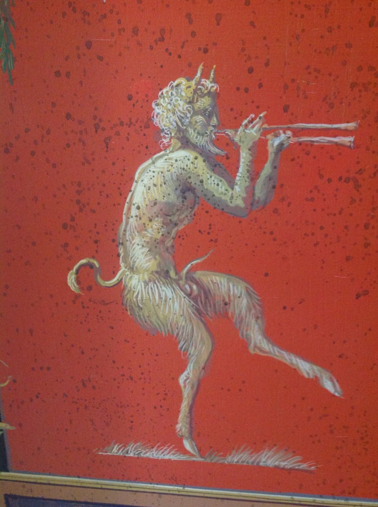 Pan Figure on Cabinet in Pompeian Style, Carlo Marchiori (Photo P.F. Sommerfeldt, 2012)