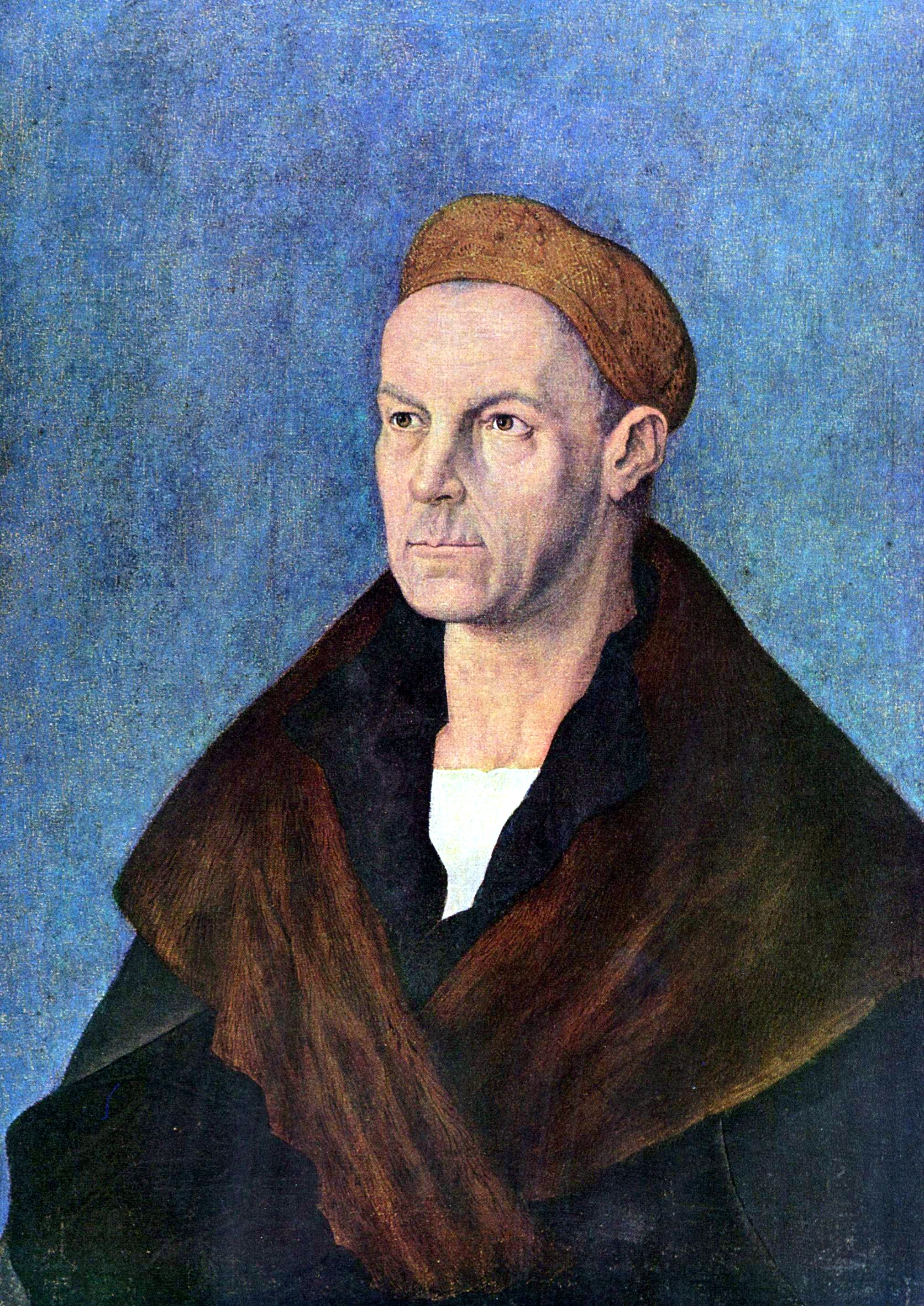 Jacob Fugger, portrait by Albrecht Dürer, 1518 (Staatsgalerie Altdeutsche Meister)