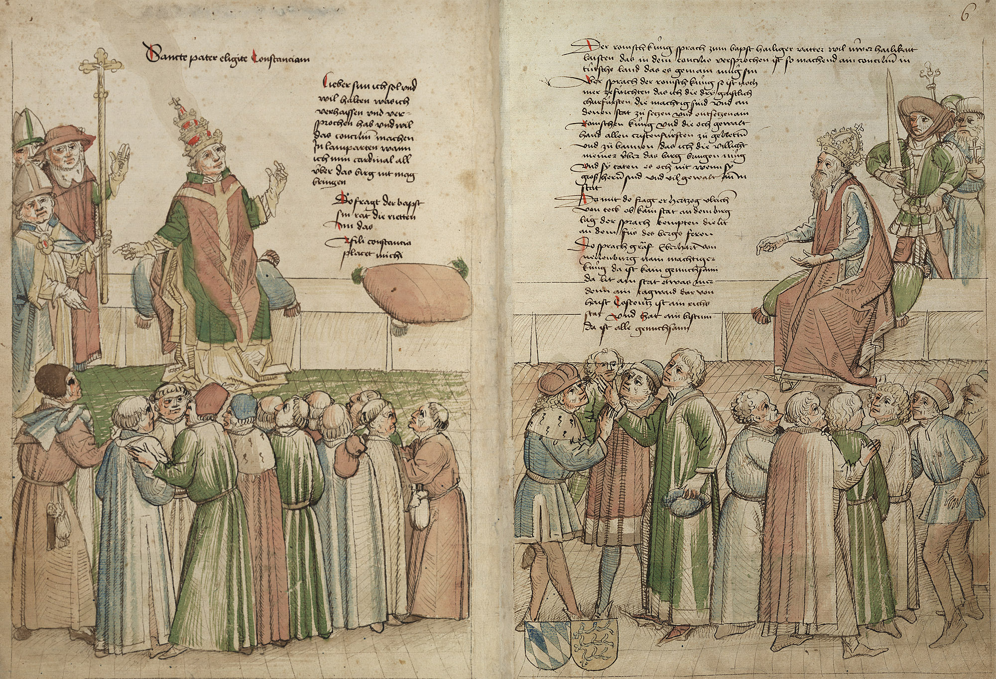 Fig. 1 Council of Constance, 1414-18, illustration from Chronicles of Ulrich von Richenthal (image in public domain)