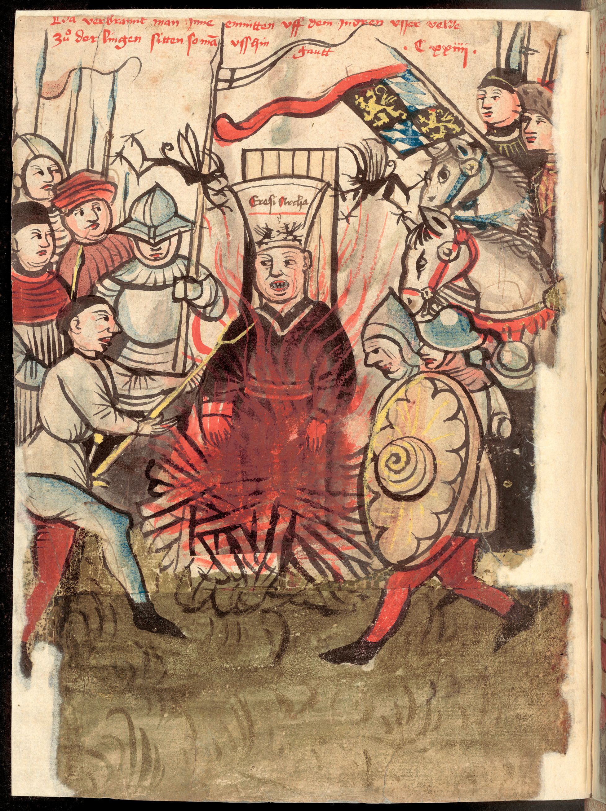 Fig. 4 John Hus Burning at the Stake in 1415 (Image courtesy of Constance Council History Exhibition at Badisches Landesmuseum Karlsruhe)