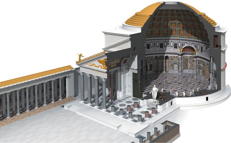 Pantheon cutaway